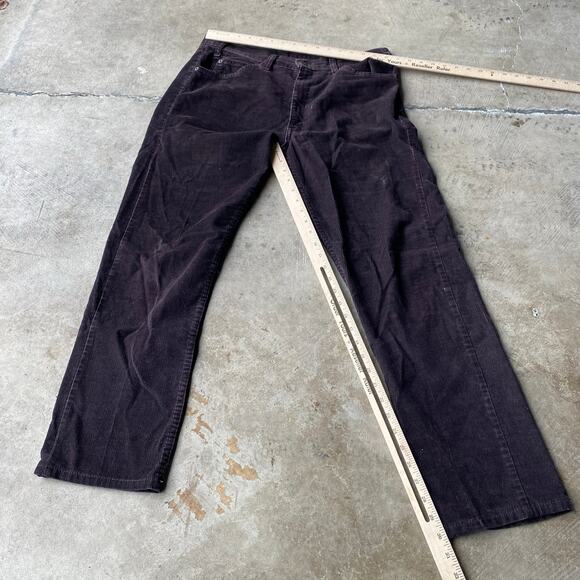 VINTAGE BROWN LEVIS WHITE TAB CORDUROY PANTS 70S MEASURE 33X30 - Picture 6 of 8